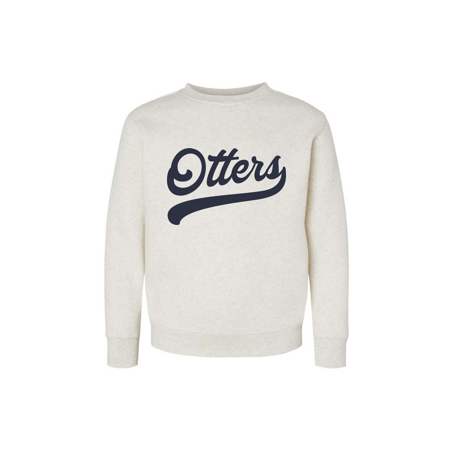 Adult Otter Script Crewneck Sweatshirt